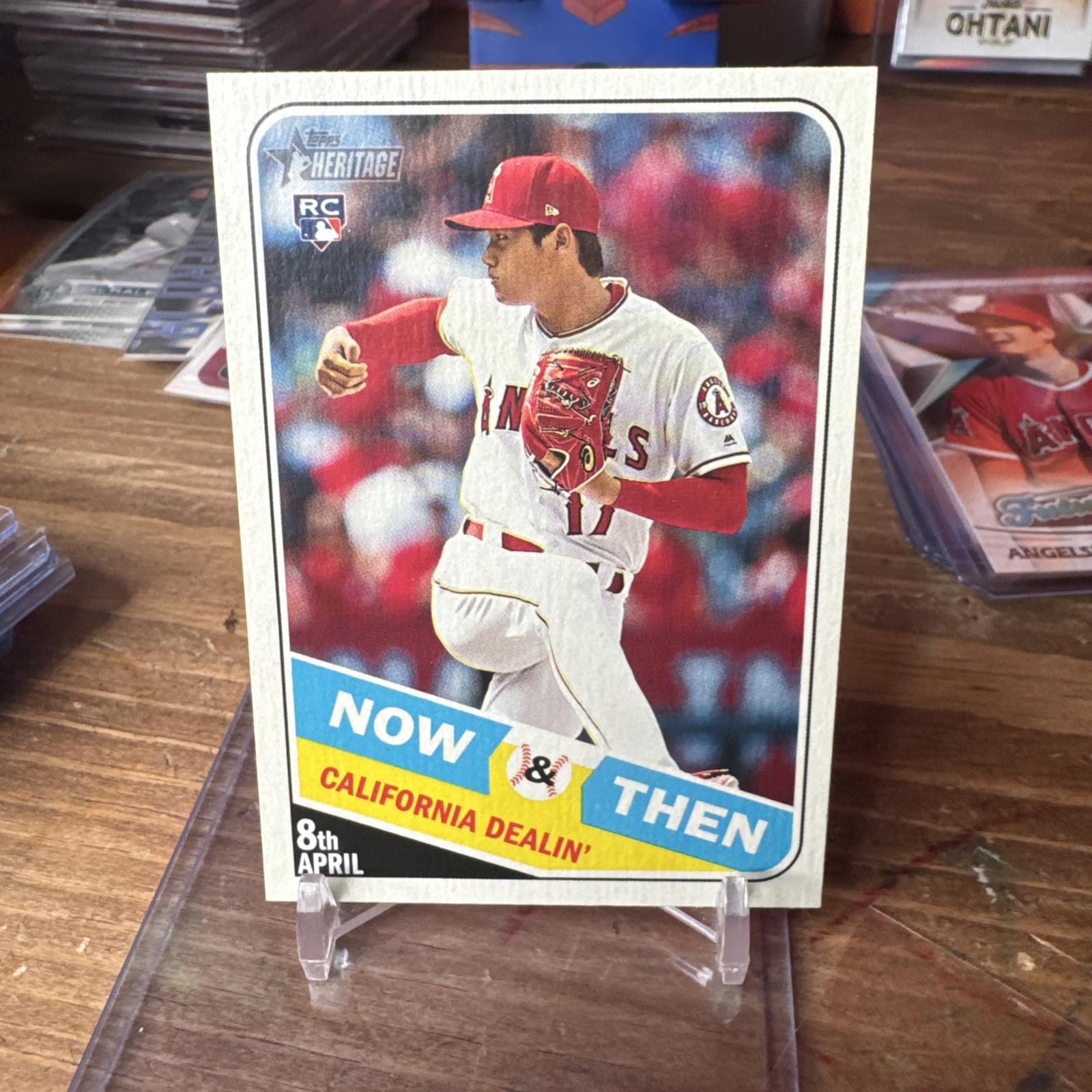 2018 Topps Heritage High Number - Now & Then Shohei Ohtani #NT-11 (RC)