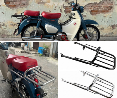 Chrome Rear Rack Carrier Luggage Extension Honda Super Cub C125 JA48 JA58 JA71