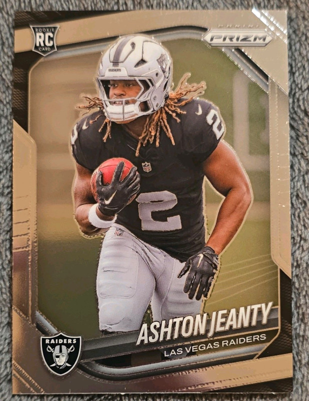 Panini Prizm 2025 Ashton Jeanty Las Vegas Raiders Rookie Football Card #315