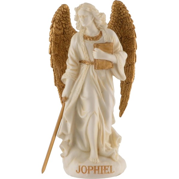 Miniatur Weiß-Gold Erzengel Jophiel Erzengel Der Kunst, Weisheit Und SchöNheit M-image