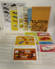 Vintage Lot of Eldon Slot Car Memorabilia Includes B W Photo, Catalogs  More