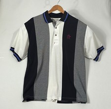Grand Slam Munsingwear 90s Colorblock Polo Shirt Men L Cotton Blend Vintage