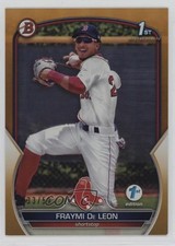 2023 Bowman 1st Edition Gold Foil 33/50 Fraymi De Leon #BPPF-97 1ds9