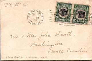 GOLDPATH: Canal Zone cover 1916 to USA machine cancel CV012_P32