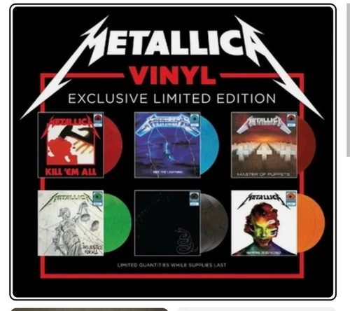 METALLICA NEW LIMITED VINYL 6 ALBUMS (First Five + Hardwired) + Band Portrait