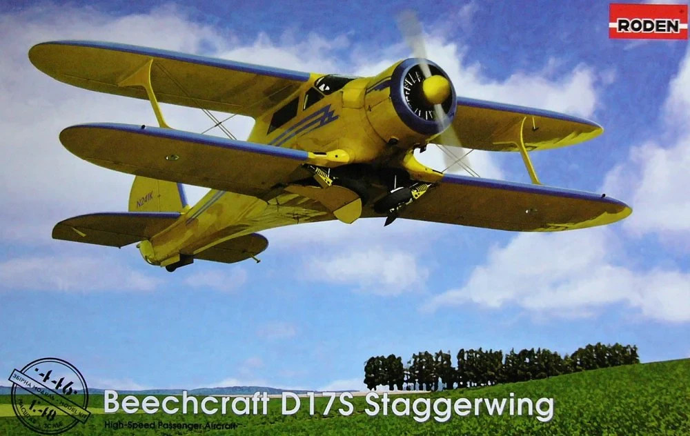 Roden 1/48 446 Beechcraft D17S Staggerwing Model Kit