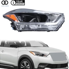 For Nissan Kicks SR 2018 2019 2020 Right Side Headlight Halogen&LED Clear Lens
