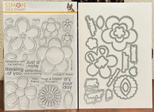 SIMON SAYS STAMP FLOWER POWER STAMP SET AND DIES BUNDLE
