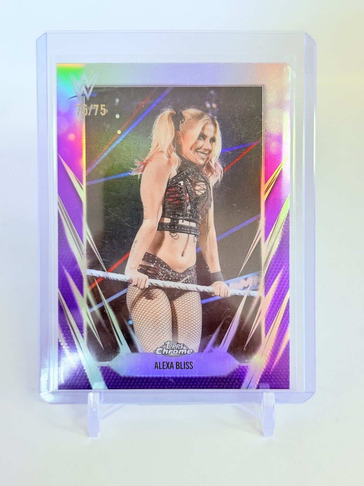2026 Topps Chrome WWE - Alexa Bliss - Purple Refractor 75/75