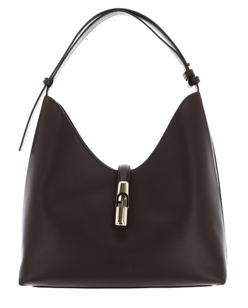 Furla Goccia Hobo Bag M Schultertasche Tasche Cioccolato Dunkelbraun Neu-image