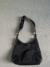 Vintage Black Parada Nylon Purse Made In Italy Excellent Condition