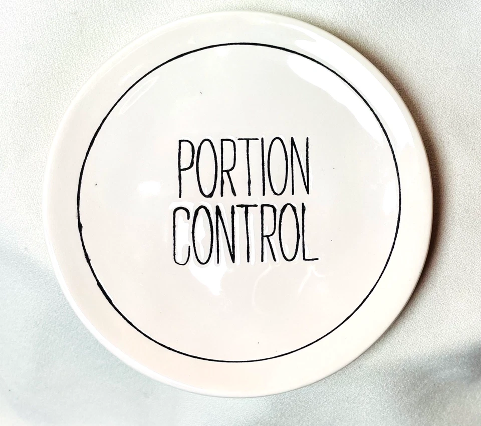 Mud Pie Ceramic Portion Plates Appetizers 5 in White Set of 2 Hors d'oeuvres - Image 2 of 4