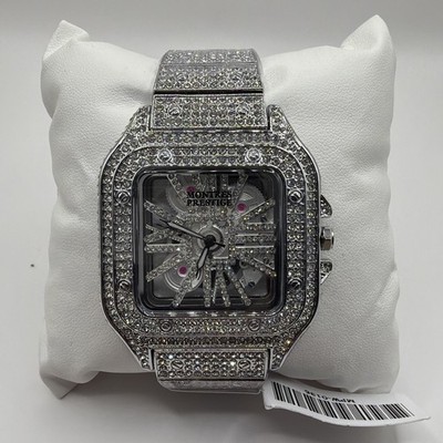 NEW! Invicta x Montres Prestige Lucent Bling Men's Watch 42mm Steel MPW-0136