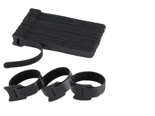 100X 15cm Reusable Cable Tie Nylon Hook Loop Strap Cord Ties PC TV Organiser - Picture 1 of 1