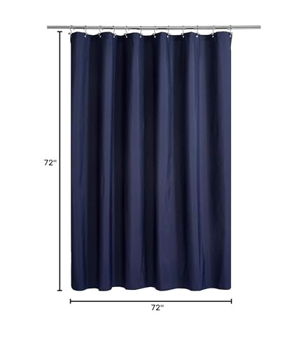 Cortina de ducha o forro de tela impermeable definitiva con imanes ponderados, - Imagen 6 de 6