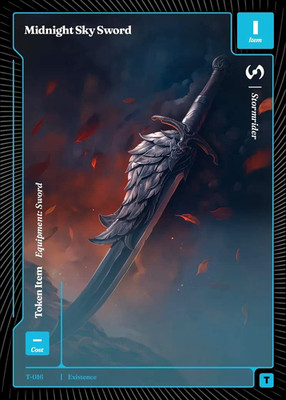 Wonders of the First Midnight Sky Sword T-016 Token Foil Existence