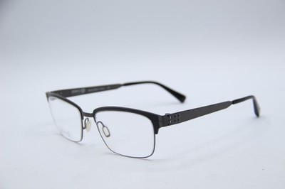 NEW ZERO G TITANIUM ANTIQUE SILVER BLACK LAGE GEORGE AUTHENTIC EYEGLASSES 54-18