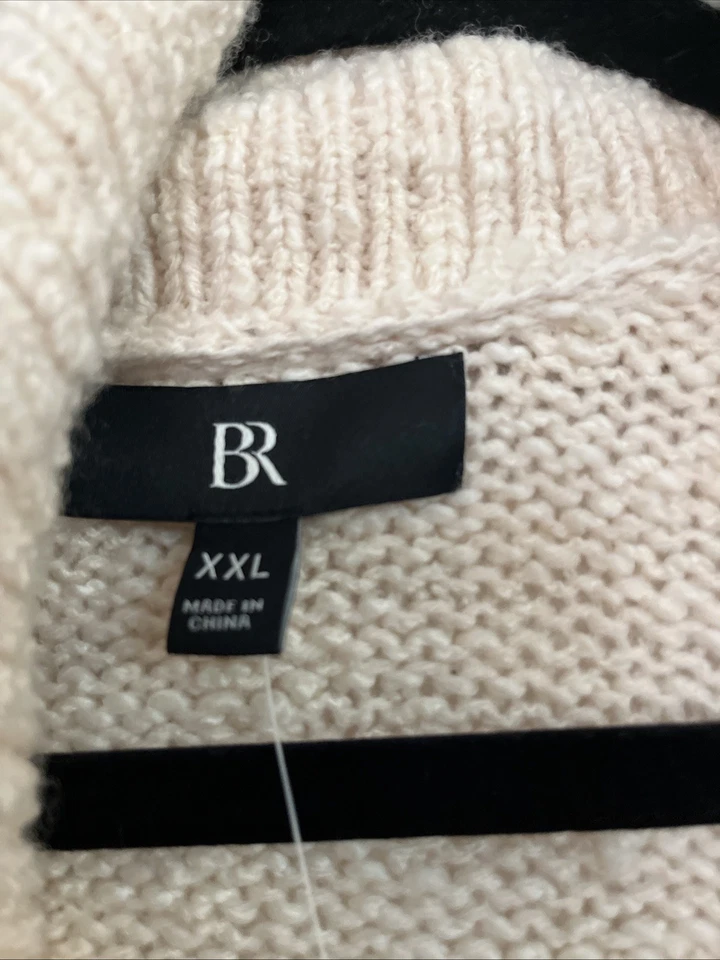 Suéter de lana de alpaca XXL para mujer Banana Republic nuevo con etiquetas $175 manga marfil Foto 4 de 4