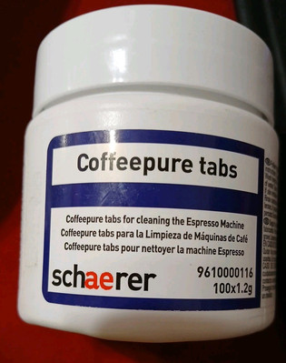 Schaerer Coffeepure Tabs Cleaning for Espresso Machine 100 Count