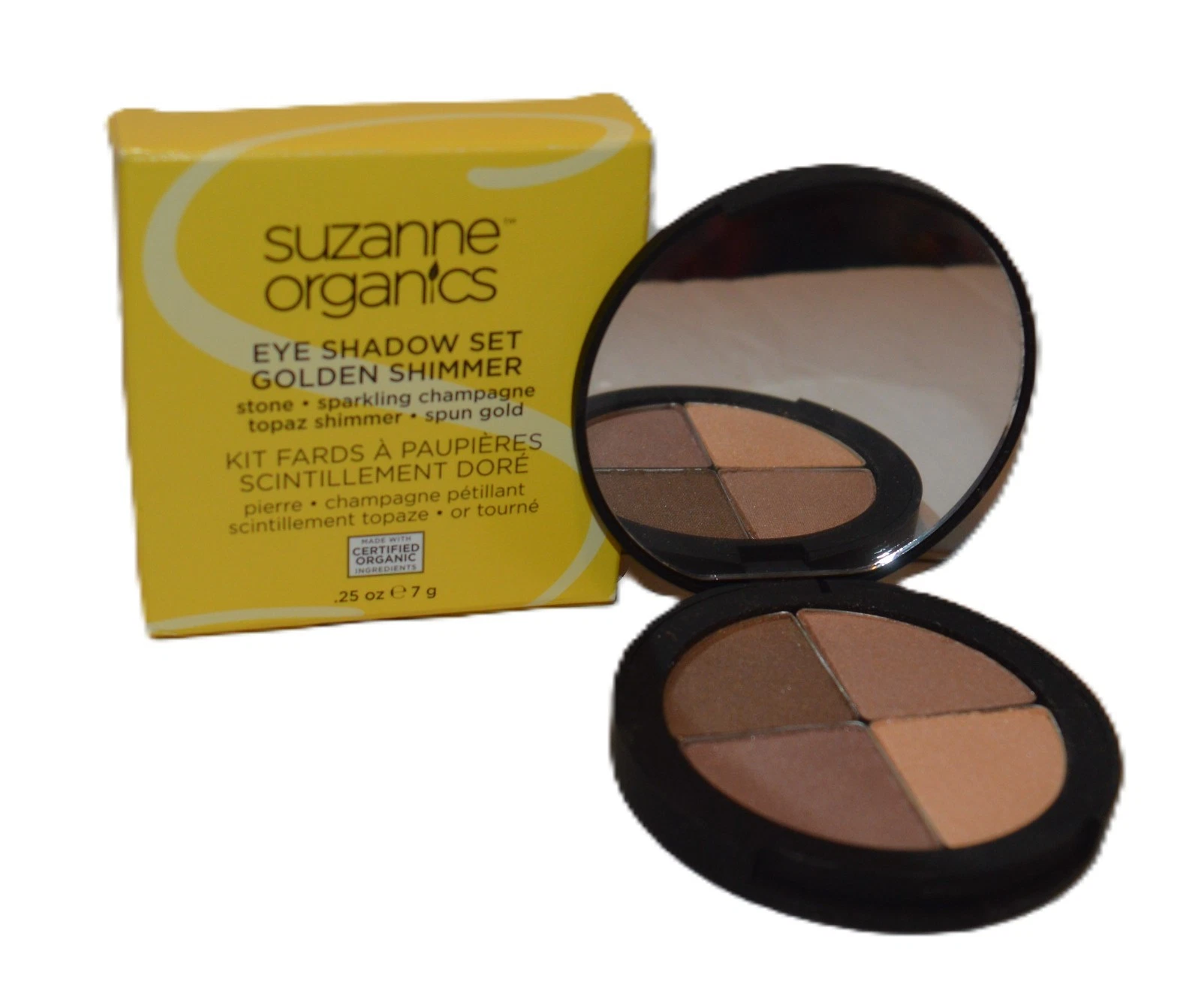 Suzanne Somers Organics Golden Shimmer Eye Shadow Set