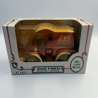 ERTL Diecast 1905 Ford Delivery Car Bank Ace Hardware 5th Edition 1/25 Scale NIB