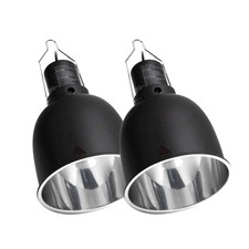 Reptile Light Fixture 2 Packs 5.5 Inch Deep Dome Lamp Cap, Optical Reflection...