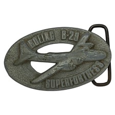Boeing B29 Superfortress Belt Buckle 1981 Mens Vintage Collectible