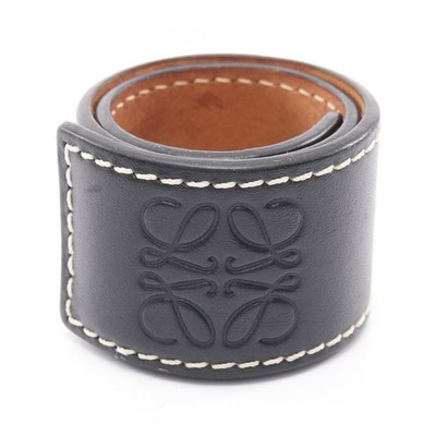 LOEWE Anagram Slap Small Armband 119.19.336 Leder schwarz gebraucht Damen