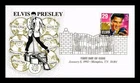 DR JIM STAMPS US COVER ELVIS PRESLEY LEGENDS OF MUSIC FDC THERMOGRAPHED CACHET