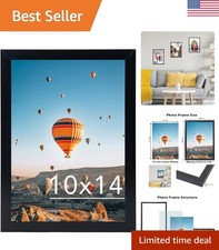 Modern 10x14 Black Frame for Stunning Photo and Diamond Painting Displays
