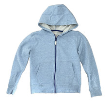Boys 12 Crewcuts Full Zip Hoodie Sweatshirt Jacket Light Blue Heather