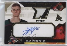 2021-22 SPx Rookie Auto Jersey Patch 14/35 Ivan Prosvetov #IP Patch Auto f3p