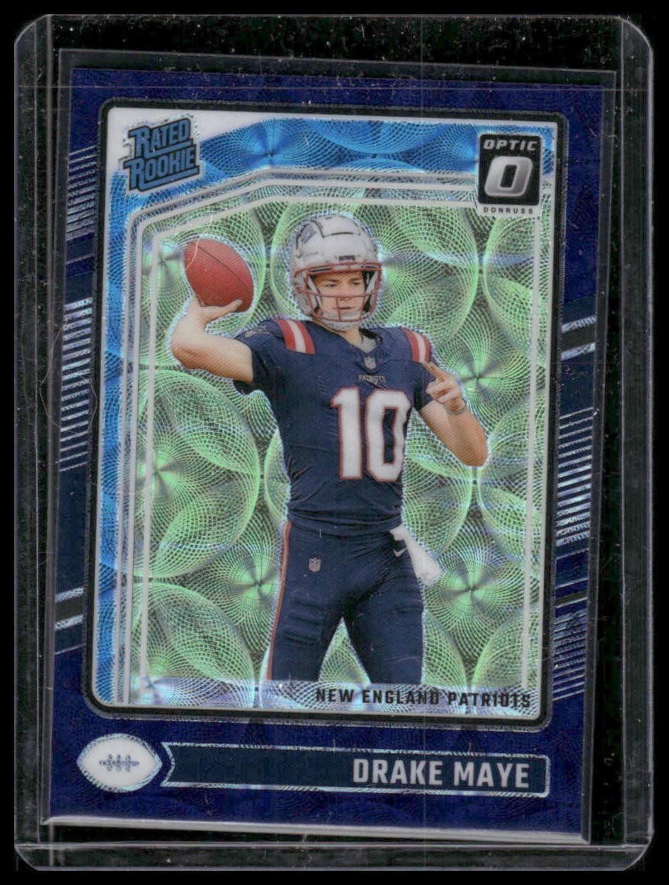 2024 Donruss Optic #229 Drake Maye Blue Scope