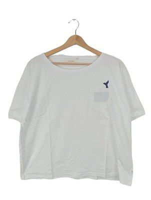 TWOTHIRDS T-Shirt Damen Shirt Gr. DE 40 weiß Casual-Look