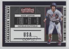 2019 Elite Extra Edition USA Collegiate National Team Tickets Nick Loftin 0c2