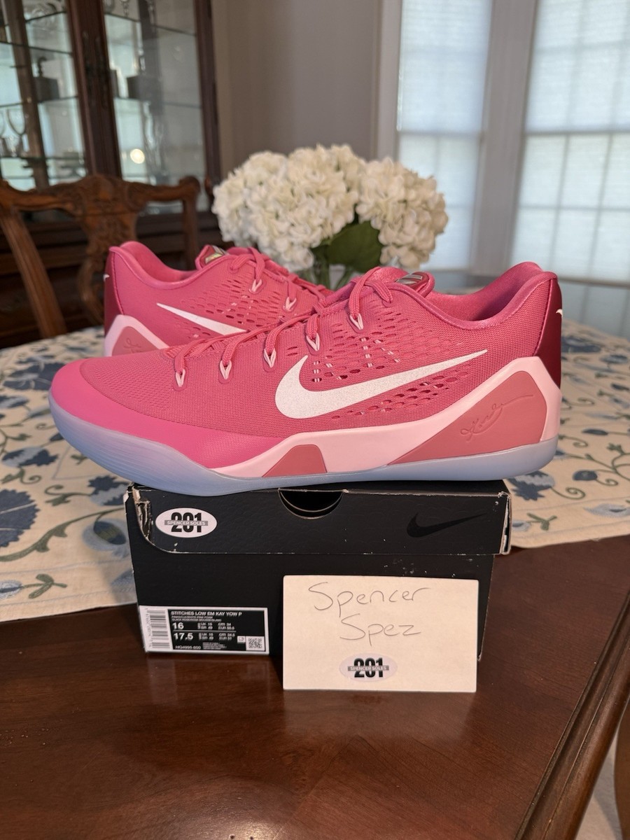 NEW Nike Kobe IX 9 Protro Player Exclusive Think Pink Kay Yow Size
