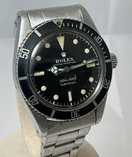 Vintage Rolex Submariner 6536/1 James Bond Gilt Dial, Original Bracelet