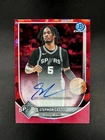 2025 Bowman Chrome Sapphire Basketball Red Stephon Castle #BCA-SC