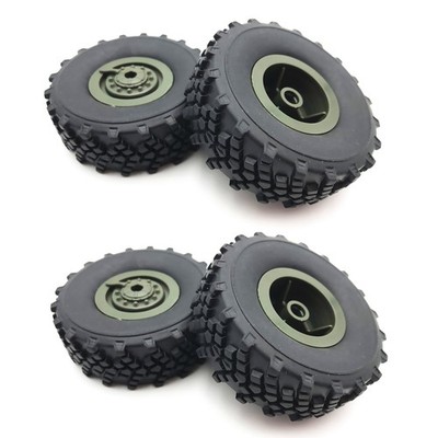 4Pcs Original Rubber Wheel Tire Replacement for WPL B-36 B36 RC Car Ural Truck