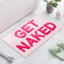 Get Naked Bath Mat Fun Bathroom Rugs Soft Non Slip Cute Bath Rugs Funny Bathroom