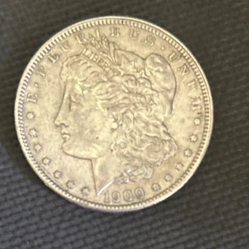 1900 Silver Morgan Dollar AU NICE!
