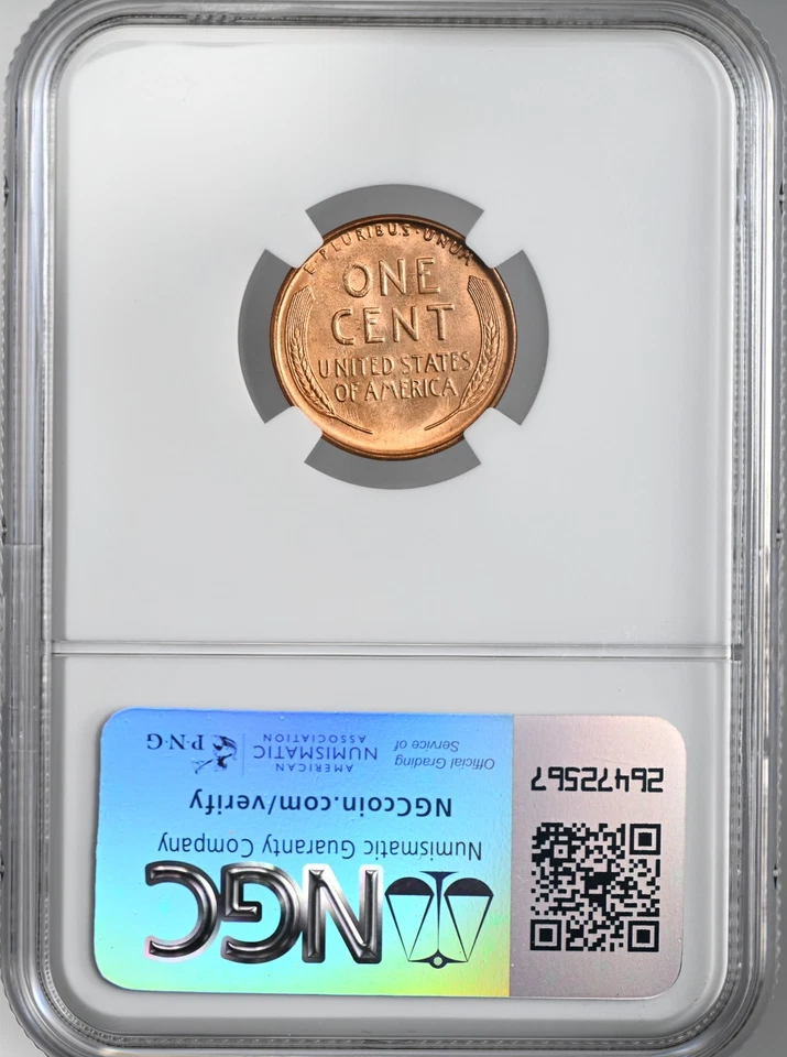 1937-P  1C LINCOLN WHEAT CENT "PHILADELPHIA MINT" NGC MS65 RD (RED) #8340717-235 - Image 4 of 4