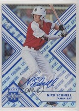 2018 Panini Elite Extra Edition Aspirations Blue 24/50 Nick Schnell #31 Auto 0g4