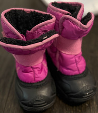 Kamik girls baby toddler winter boots pink black size 5