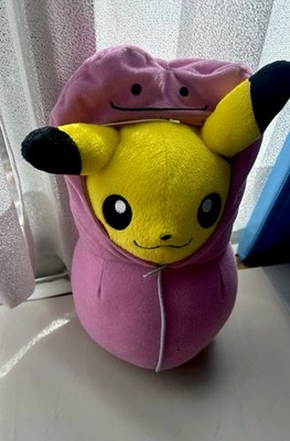 Pokémon Pikachu in Ditto Purple Hoodie Plush cawaii jpan