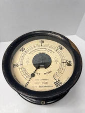 Westinghouse 0–300 kW Watt Meter — Round Industrial Panel Gauge ~9.5" — Vintage