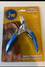 JW GripSoft Pet Deluxe Nail Trimmer For Dogs with Blue Handles