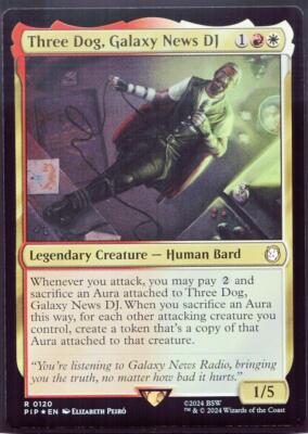 Three Dog, Galaxy News DJ - 120 Foil MTG Fallout