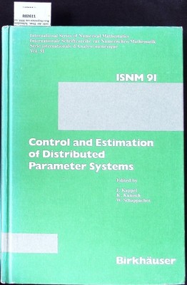 Control and estimation of distributed parameter systems. 4th Internation 2446121