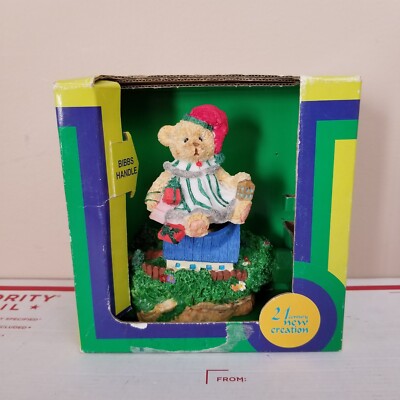 VTG Teddy Bear Garden Hose Bibb Spout Handle Water Faucet Spigot Tap Animal Cute